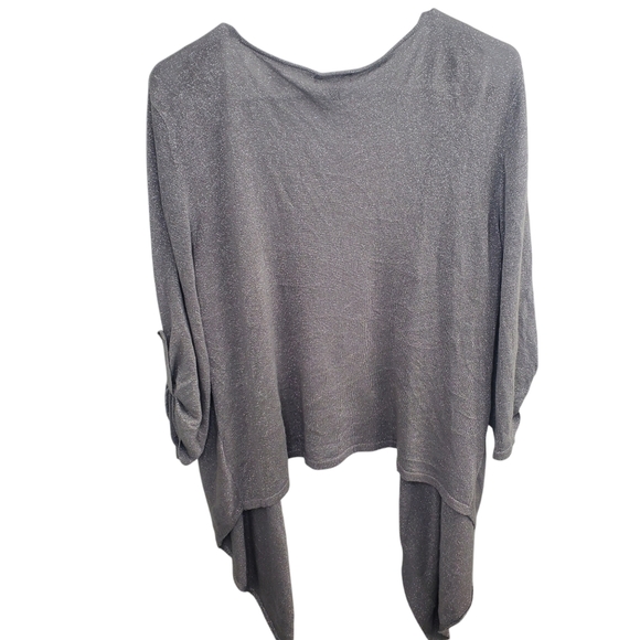 Apt 9 Silver sparkly 3/4 sleeve cardgin size XLarge - Picture 2 of 4